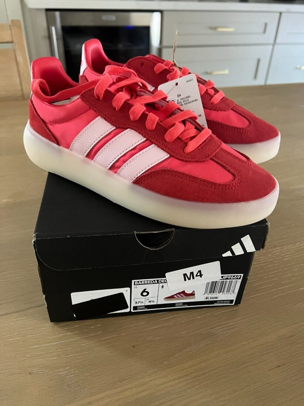 NWT Adidas Woman's Barreda Decode (red/pink) Sneakers